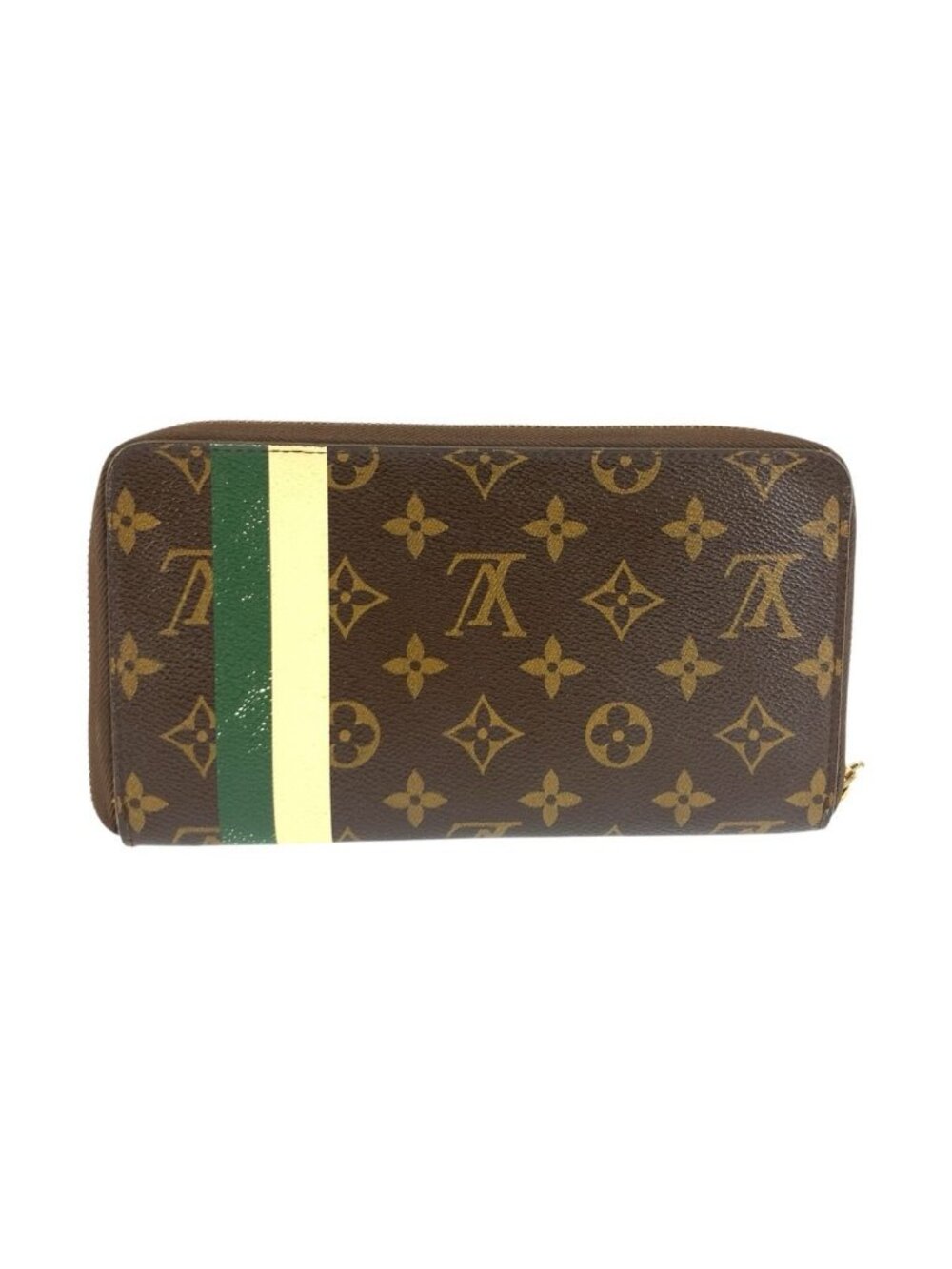 Louis Vuitton Zippy Organizer Bellboy Brown Gold Wallet